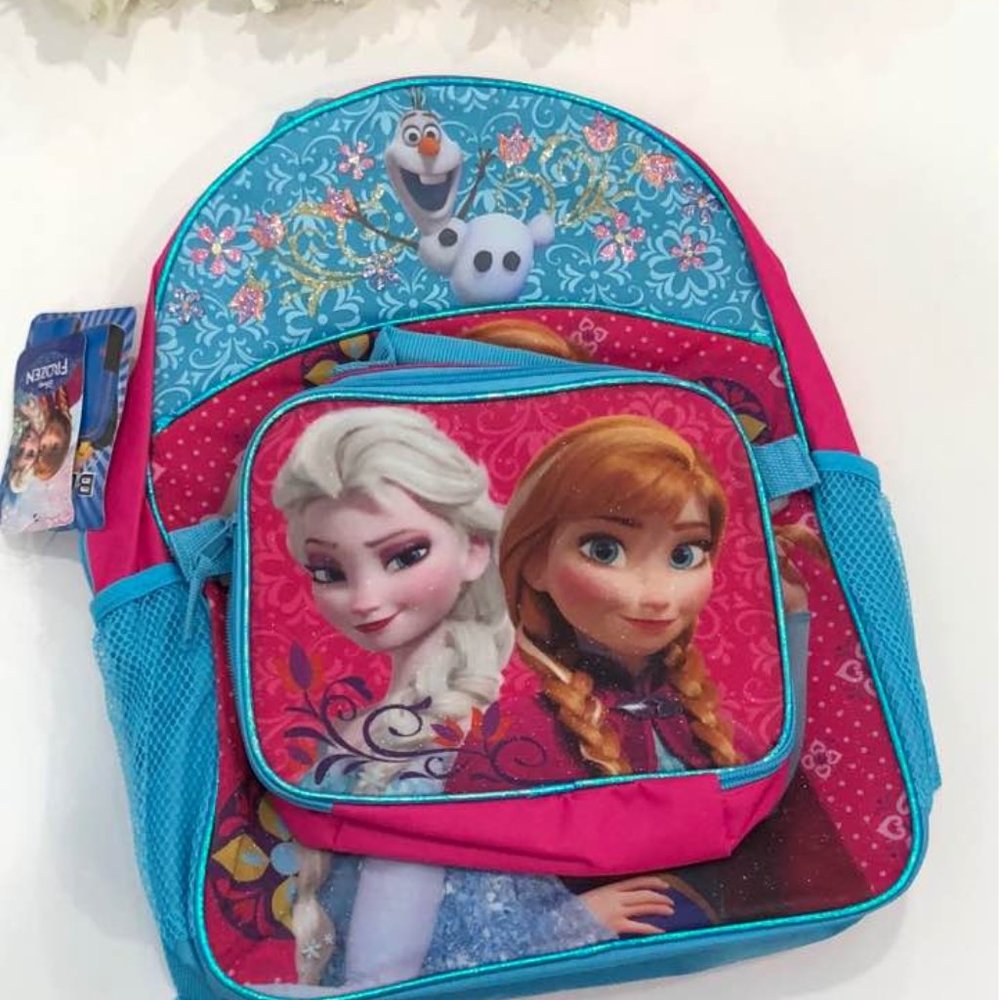 Frozen Girl Backpack with Lunch Set NWT